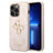 iPhone 15 Pro Guess 4G Big Metal Logo Hybrid Cover - Pink