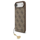 iPhone Air Guess 4G Charm Hybrid Cover - MagSafe-kompatibel - Brun