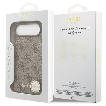 iPhone Air Guess 4G Charm Hybrid Cover - MagSafe-kompatibel - Brun