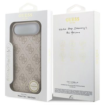 iPhone Air Guess 4G Charm Hybrid Cover - MagSafe-kompatibel - Pink