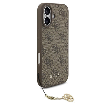 iPhone 17 Guess 4G Charm Hybrid Cover - MagSafe-kompatibel - Brun
