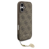 iPhone 17 Guess 4G Charm Hybrid Cover - MagSafe-kompatibel - Brun