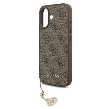 iPhone 17 Guess 4G Charm Hybrid Cover - MagSafe-kompatibel - Brun