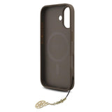 iPhone 17 Guess 4G Charm Hybrid Cover - MagSafe-kompatibel - Brun