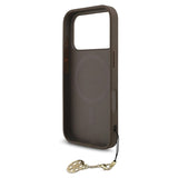 iPhone 17 Pro Guess 4G Charm Hybrid Cover - MagSafe-kompatibel - Brun