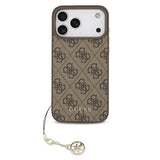 iPhone 17 Pro Max Guess 4G Charm Hybrid Cover - MagSafe-kompatibel - Brun