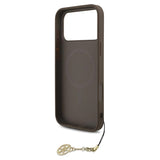 iPhone 17 Pro Max Guess 4G Charm Hybrid Cover - MagSafe-kompatibel - Brun