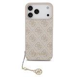 iPhone 17 Pro Max Guess 4G Charm Hybrid Cover - MagSafe-kompatibel - Pink