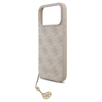 iPhone 17 Pro Max Guess 4G Charm Hybrid Cover - MagSafe-kompatibel - Pink