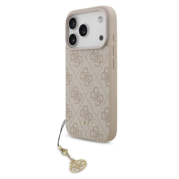 iPhone 17 Pro Guess 4G Charm Hybrid Cover - MagSafe-kompatibel - Pink