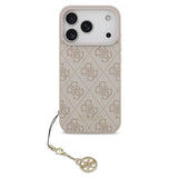 iPhone 17 Pro Guess 4G Charm Hybrid Cover - MagSafe-kompatibel - Pink