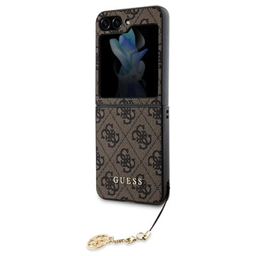Samsung Galaxy Z Flip5 Guess 4G Charms Collection Hybrid Cover - Brun