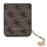 Samsung Galaxy Z Flip5 Guess 4G Charms Collection Hybrid Cover - Brun