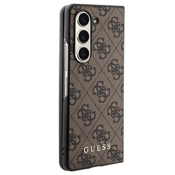 Samsung Galaxy Z Fold5 Guess 4G Charms Collection Hybrid Cover - Brun