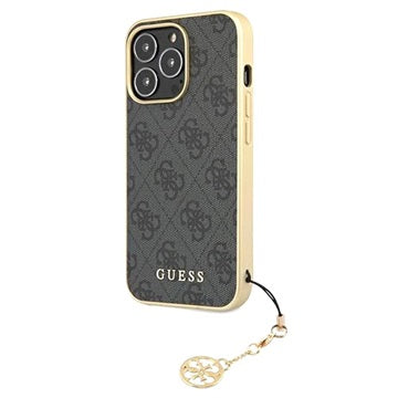 Guess 4G Charms Collection iPhone 13 Pro Max Hybrid Cover - Grå