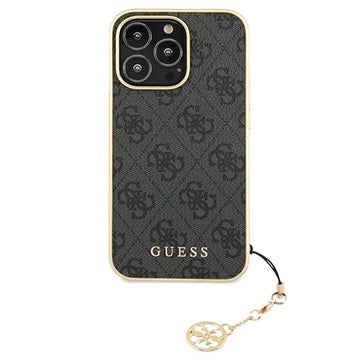 Guess 4G Charms Collection iPhone 13 Pro Max Hybrid Cover - Grå