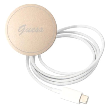 Guess 4G Edition Bundle Pack iPhone 14 Pro Cover & Trådløs Oplader - Blå