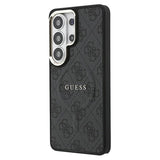 Samsung Galaxy S26 Ultra Guess 4G Gold Frame Cover - MagSafe-kompatibelt - Sort