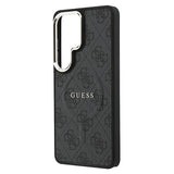 Samsung Galaxy S26 Ultra Guess 4G Gold Frame Cover - MagSafe-kompatibelt - Sort