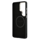 Samsung Galaxy S26 Ultra Guess 4G Gold Frame Cover - MagSafe-kompatibelt - Sort