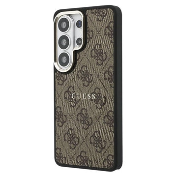 Samsung Galaxy S26 Ultra Guess 4G Gold Frame Cover - MagSafe-kompatibelt - Brun
