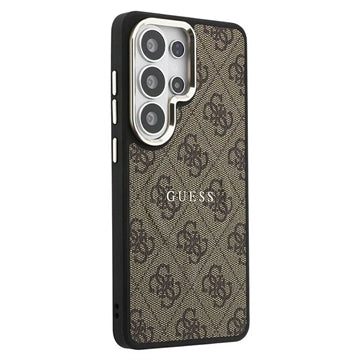 Samsung Galaxy S26 Ultra Guess 4G Gold Frame Cover - MagSafe-kompatibelt - Brun