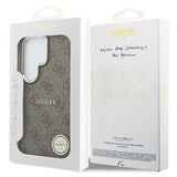 Samsung Galaxy S26 Ultra Guess 4G Gold Frame Cover - MagSafe-kompatibelt - Brun