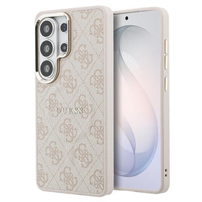 Samsung Galaxy S26 Ultra Guess 4G Gold Frame Cover - MagSafe-kompatibelt - lyserødt