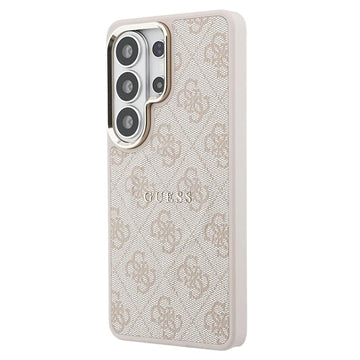 Samsung Galaxy S26 Ultra Guess 4G Gold Frame Cover - MagSafe-kompatibelt - lyserødt