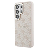 Samsung Galaxy S26 Ultra Guess 4G Gold Frame Cover - MagSafe-kompatibelt - lyserødt