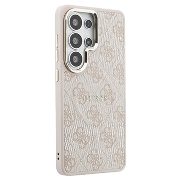 Samsung Galaxy S26 Ultra Guess 4G Gold Frame Cover - MagSafe-kompatibelt - lyserødt