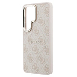 Samsung Galaxy S26 Ultra Guess 4G Gold Frame Cover - MagSafe-kompatibelt - lyserødt