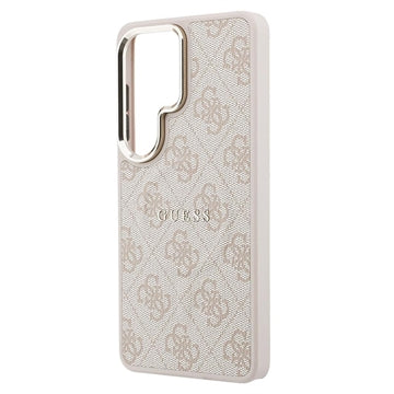 Samsung Galaxy S26 Ultra Guess 4G Gold Frame Cover - MagSafe-kompatibelt - lyserødt