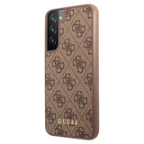 Guess 4G Metal Gold Logo Samsung Galaxy S23 5G Hybrid Cover - Brun