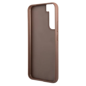 Guess 4G Metal Gold Logo Samsung Galaxy S23 5G Hybrid Cover - Brun