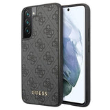 Guess 4G Metal Gold Logo Samsung Galaxy S23 5G Hybrid Cover - Grå