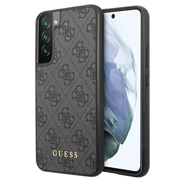 Guess 4G Metal Gold Logo Samsung Galaxy S23 5G Hybrid Cover - Grå