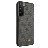 Guess 4G Metal Gold Logo Samsung Galaxy S23 5G Hybrid Cover - Grå