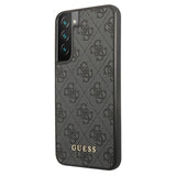 Guess 4G Metal Gold Logo Samsung Galaxy S23 5G Hybrid Cover - Grå