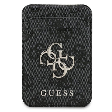 Guess 4G kortholder med metallogo og stander - MagSafe-kompatibel - Sort