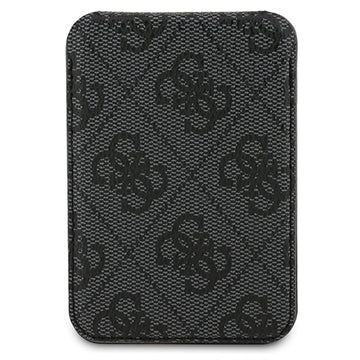 Guess 4G kortholder med metallogo og stander - MagSafe-kompatibel - Sort