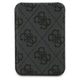 Guess 4G kortholder med metallogo og stander - MagSafe-kompatibel - Sort