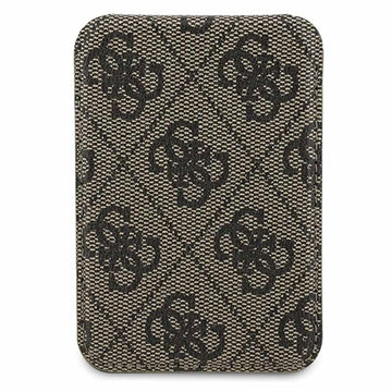 Guess 4G kortholder med metallogo og stander - MagSafe-kompatibel - Brun
