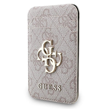 Guess 4G kortholder med metallogo og stander - MagSafe-kompatibel - Pink