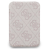 Guess 4G kortholder med metallogo og stander - MagSafe-kompatibel - Pink