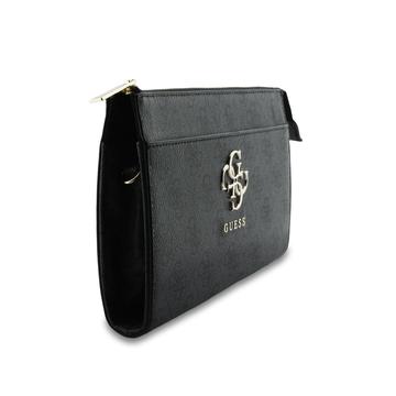 Guess 4G Metal Logo Universal telefonetui med skulderrem - Sort