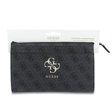Guess 4G Metal Logo Universal telefonetui med skulderrem - Sort
