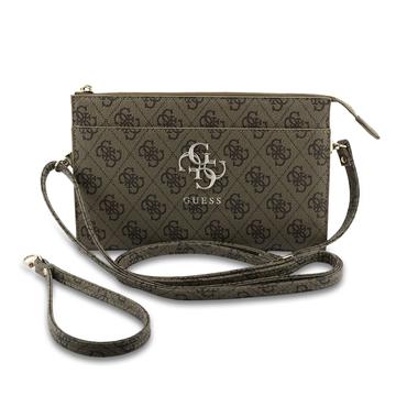 Guess 4G Metal Logo Universal telefonetui med skulderrem - Brun