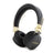 Guess 4G On-Ear trådløse hovedtelefoner med metallogo - sort