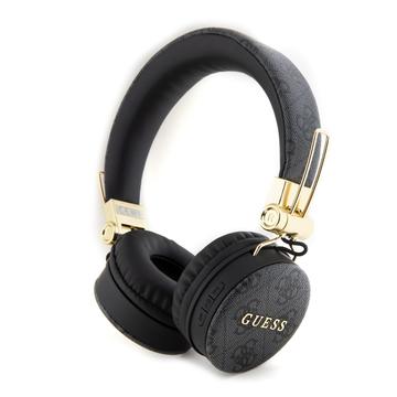 Guess 4G On-Ear trådløse hovedtelefoner med metallogo - sort